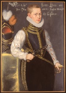 Portret van Maurits Prins van Oranje door Daniël van den Queborn  